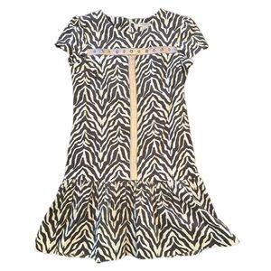 Kc parker By Hartstrings Girls Animal Print Suede Feel Dress